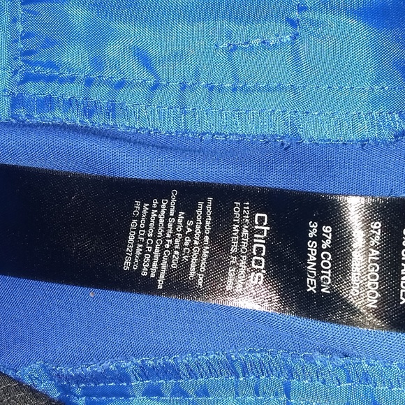 Chico's royal blue crop pant 1.5 - Picture 4 of 7